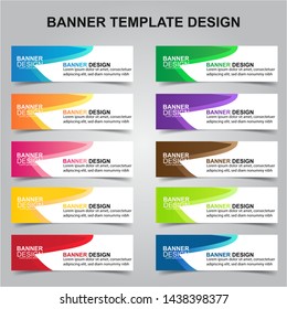 Set of Modern Banners Background. Creative Header Templates - Vector