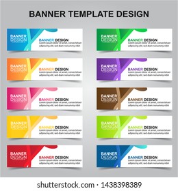 Set of Modern Banners Background. Creative Header Templates - Vector