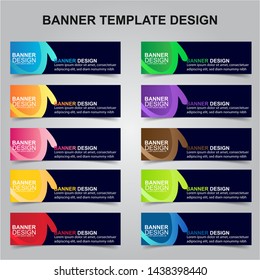 Set of Modern Banners Background. Creative Header Templates - Vector