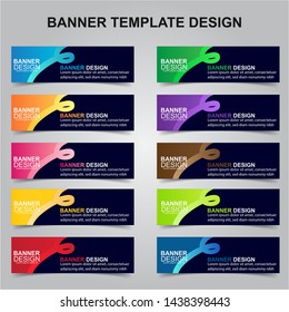 Set of Modern Banners Background. Creative Header Templates - Vector