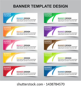 Set of Modern Banners Background. Creative Header Templates - Vector