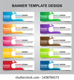 Set of Modern Banners Background. Creative Header Templates - Vector