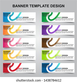 Set of Modern Banners Background. Creative Header Templates - Vector
