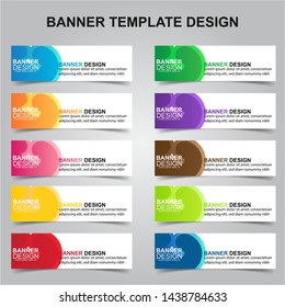 Set of Modern Banners Background. Creative Header Templates - Vector