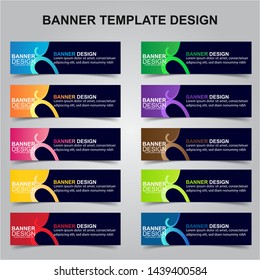 Set of Modern Banners Background. Creative Header Templates - Vector