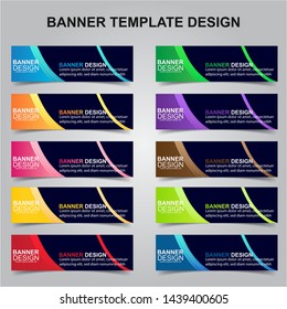 Set of Modern Banners Background. Creative Header Templates - Vector