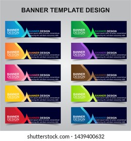 Set of Modern Banners Background. Creative Header Templates - Vector