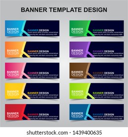 Set of Modern Banners Background. Creative Header Templates - Vector