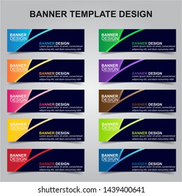 Set of Modern Banners Background. Creative Header Templates - Vector