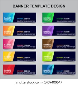Set of Modern Banners Background. Creative Header Templates - Vector