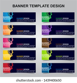 Set of Modern Banners Background. Creative Header Templates - Vector