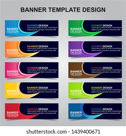 Set of Modern Banners Background. Creative Header Templates - Vector