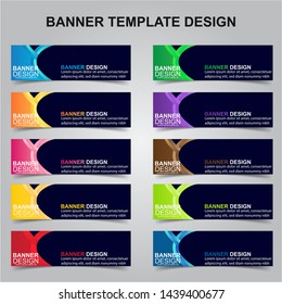 Set of Modern Banners Background. Creative Header Templates - Vector
