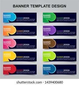 Set of Modern Banners Background. Creative Header Templates - Vector