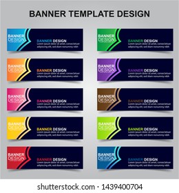 Set of Modern Banners Background. Creative Header Templates - Vector