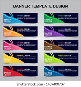 Set of Modern Banners Background. Creative Header Templates - Vector