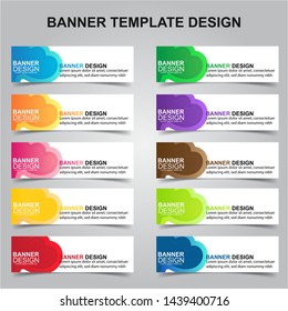 Set of Modern Banners Background. Creative Header Templates - Vector