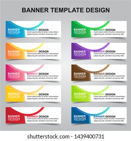 Set of Modern Banners Background. Creative Header Templates - Vector