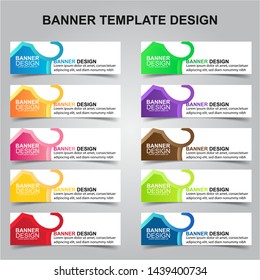 Set of Modern Banners Background. Creative Header Templates - Vector