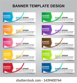 Set of Modern Banners Background. Creative Header Templates - Vector