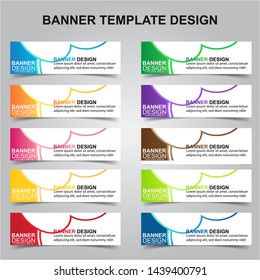Set of Modern Banners Background. Creative Header Templates - Vector