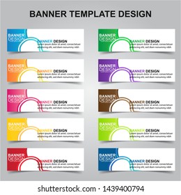 Set of Modern Banners Background. Creative Header Templates - Vector