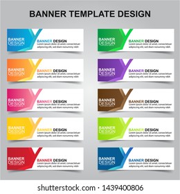 Set of Modern Banners Background. Creative Header Templates - Vector