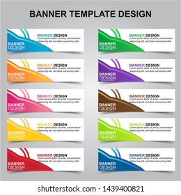 Set of Modern Banners Background. Creative Header Templates - Vector