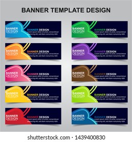 Set of Modern Banners Background. Creative Header Templates - Vector
