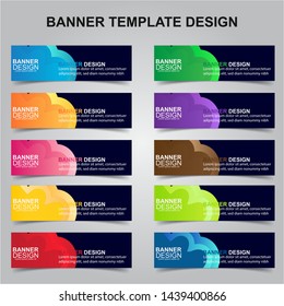 Set of Modern Banners Background. Creative Header Templates - Vector