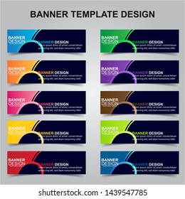 Set of Modern Banners Background. Creative Header Templates - Vector