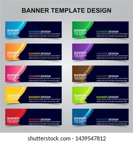 Set of Modern Banners Background. Creative Header Templates - Vector