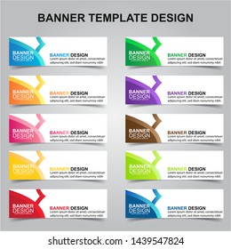 Set of Modern Banners Background. Creative Header Templates - Vector