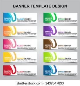 Set of Modern Banners Background. Creative Header Templates - Vector