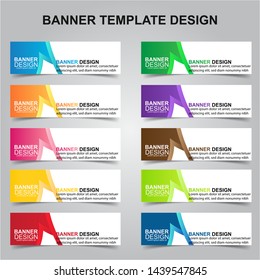 Set of Modern Banners Background. Creative Header Templates - Vector