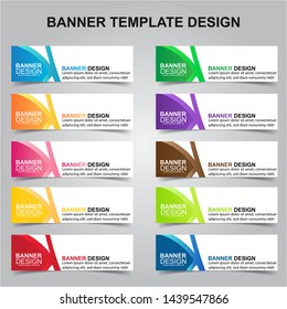 Set of Modern Banners Background. Creative Header Templates - Vector