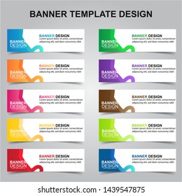 Set of Modern Banners Background. Creative Header Templates - Vector