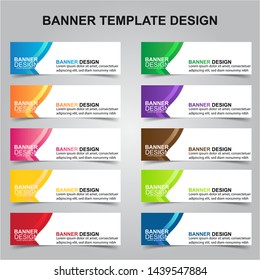Set of Modern Banners Background. Creative Header Templates - Vector