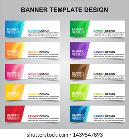 Set of Modern Banners Background. Creative Header Templates - Vector