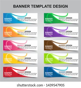 Set of Modern Banners Background. Creative Header Templates - Vector