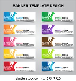 Set of Modern Banners Background. Creative Header Templates - Vector