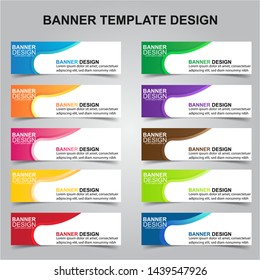 Set of Modern Banners Background. Creative Header Templates - Vector