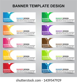 Set of Modern Banners Background. Creative Header Templates - Vector