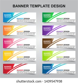 Set of Modern Banners Background. Creative Header Templates - Vector