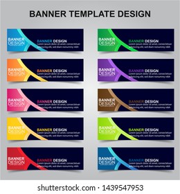 Set of Modern Banners Background. Creative Header Templates - Vector