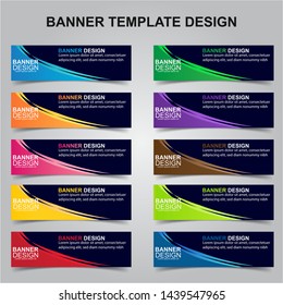 Set of Modern Banners Background. Creative Header Templates - Vector