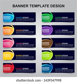 Set of Modern Banners Background. Creative Header Templates - Vector
