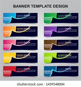 Set of Modern Banners Background. Creative Header Templates - Vector
