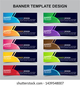 Set of Modern Banners Background. Creative Header Templates - Vector