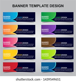 Set of Modern Banners Background. Creative Header Templates - Vector